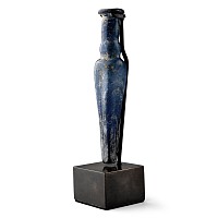Roman Fine Blue Glass Flask