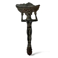 Archaic Greek Bronze Kouros Handle