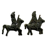 Medieval Bronze Pilgrim's Badge Pair