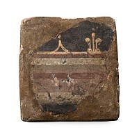 Roman Fresco Wall Plaster Fragment