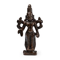 Copper-alloy Four-Armed Vishnu Figure