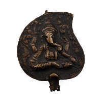 Copper-alloy Betel Nut Supari Box with Ganesh