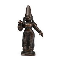 Copper-alloy Goddess Lakshmi Figure