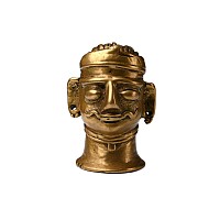 Copper-alloy Shiva Mukhalinga