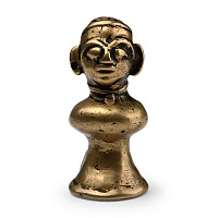 Copper-alloy Goddess Gauri Head