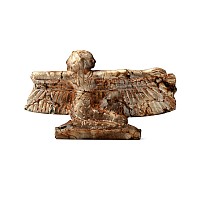 Egyptian Green Glass Winged Goddess Pectoral