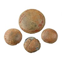 Egyptian Red-Glass Disc Collection