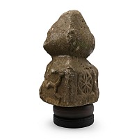 Georgian Sandstone Milestone with Isle of Man Symbols
