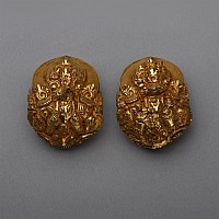 Elaborate Javanese Gold Zoomorphic Ear Ornaments