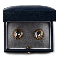 Large Indian Diamond Earrings with Enamel