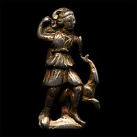 Roman Silver-Gilt Brooch with Diana