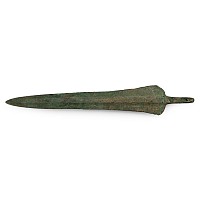 Luristan Bronze Leaf-Shaped Dagger Blade