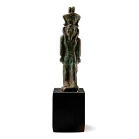 Egyptian Faience Figure of Nefertum