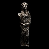 Roman Silver Priestess Statuette