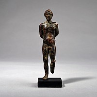 Hellenistic Bronze Figure of a Bound Captive