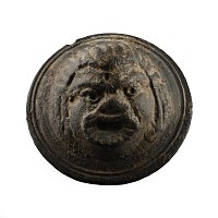 Roman Bronze Applique of Actor's Mask