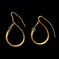 Gold Hoop Earring Pair