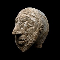 Old Babylonian Terracotta Head of a Demon