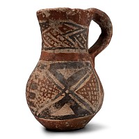Western Asiatic Terracotta Jug with Net Design