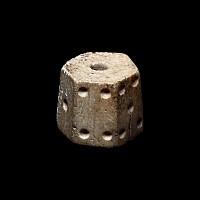 Roman Hexagonal Bone Gaming Dice