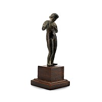 Roman Bronze Figure of a Bathing Young Girl