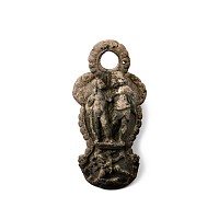Roman Bronze Three-Dimensional Vessel Mount