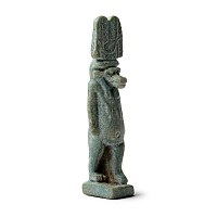Egyptian Blue Faience Amulet Representing Taweret