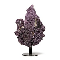 Deep Purple Amethyst Crystal Cluster Formation
