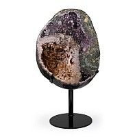 Amethyst and Quartz Geode Section