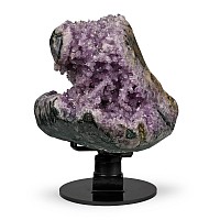 Amethyst Geode Heart with Intricate Formations