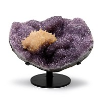 Lilac Amethyst with Central Calcite Rosette