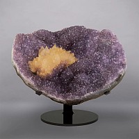 Lilac Amethyst with Central Calcite Rosette