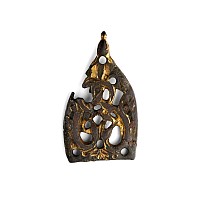 Anglo-Scandinavian Viking Gilt Bronze Urnes Stirrup Apex Mount