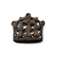 Anglo-Scandinavian Viking Bronze Stirrup Apex Mount with Beasts