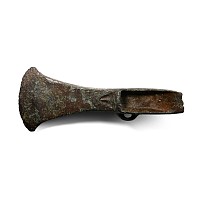Large British Bronze Age Looped Palstave Axehead