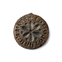 Large Medieval Lead Seal Matrix of Bartolomeus