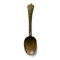 Georgian Bronze Spoon with Maker's Mark