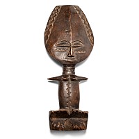 African Wooden 'Akuaba Doll' Fertility Figure