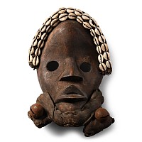 African Wooden Ceremonial Face Mask