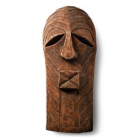 African Wooden Ceremonial Face Mask