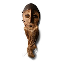 African Wooden Ceremonial Face Mask