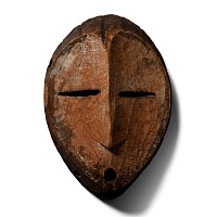 African Wooden Ceremonial Face Mask