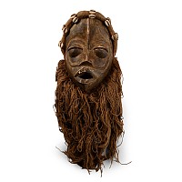 African Wooden Ceremonial Face Mask