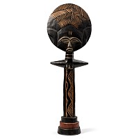 African Wooden 'Akuaba Doll' Fertility Figure