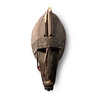 African Wooden Ceremonial Face Mask