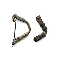 Greek Bronze Bow Brooch Group