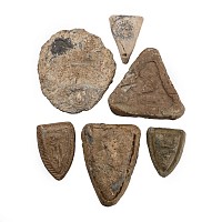 Medieval Lead Heraldic Trade Weight Group