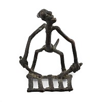 West African Bronze Figure of a Musician