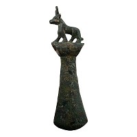 Luristan Style Bronze Axehead with Bull