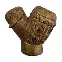 Central African Brass Smoking Pipe Bowl